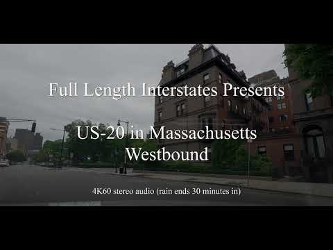 US 20 Massachusetts Westbound 4K60