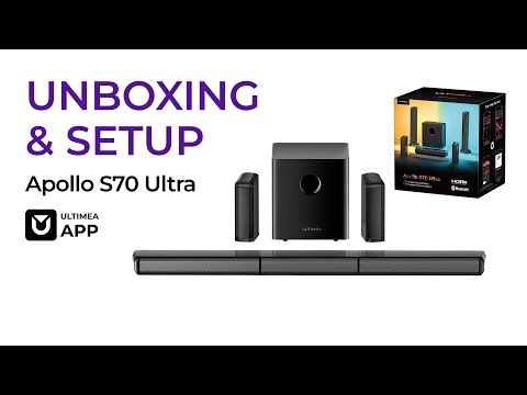 Apollo S70 Ultra Lighting Soundbar Unboxing and Operation Tutorial Video