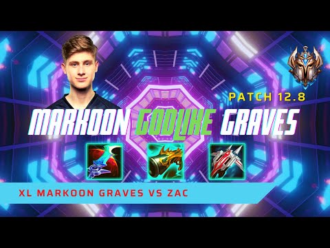 MARKOON GODLIKE GRAVES! - XL Markoon Plays Graves Jungle vs Zac! | LoL Patch 12.8