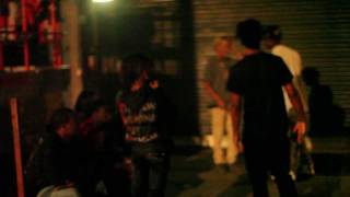 New Boyz on stage with Lupe Fiasco