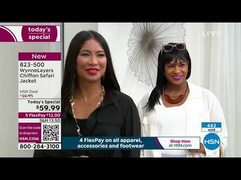 WynneLayers Chiffon Safari Jacket