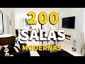200 SALAS MODERNAS CON IDEAS GENIALES DE DECORACION DE INTERIORES  | COLORES, MUEBLES Y LUCES LED