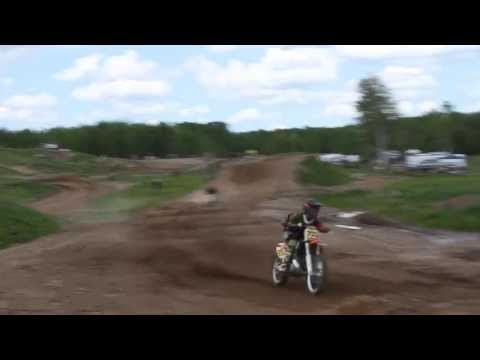 Crash: Tommy Coon takes a dive at Echo Valley MX