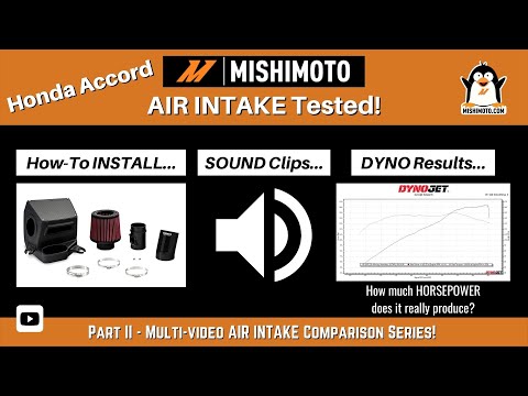 Honda Accord - MISHIMOTO Air Intake (Install, Sound, & DYNO Tested!!!) // 10th Gen Honda Accord