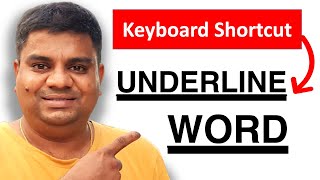 How To Underline On Keyboard