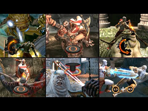 God of War 2 – EVERY BRUTAL QTE Boss Kill Compilation (4K)