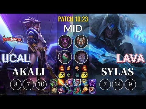 KT Ucal Akali vs Lava Sylas Mid - KR Patch 10.23
