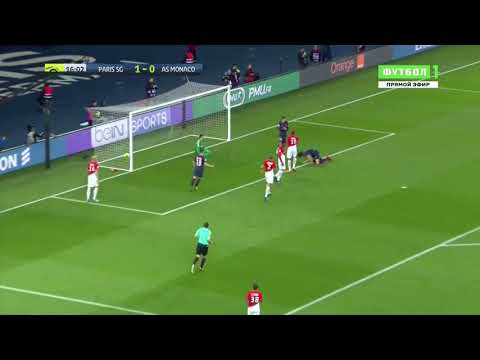 PSG vs Monaco 2-0 - Edinson Cavani Goal 2018 HD