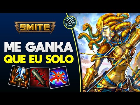 Pode me gankar que eu SOLO! MEDUSA ADC - ⚡ Smite BR Conquista