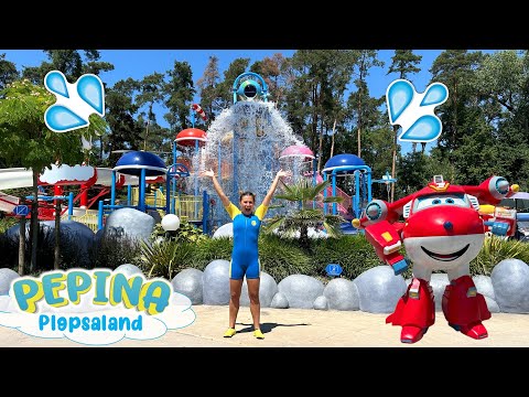 💦 SUPER WINGS Water Park at Plopsaland 🌈 Learn colors, numbers & fruits with Pepina's World