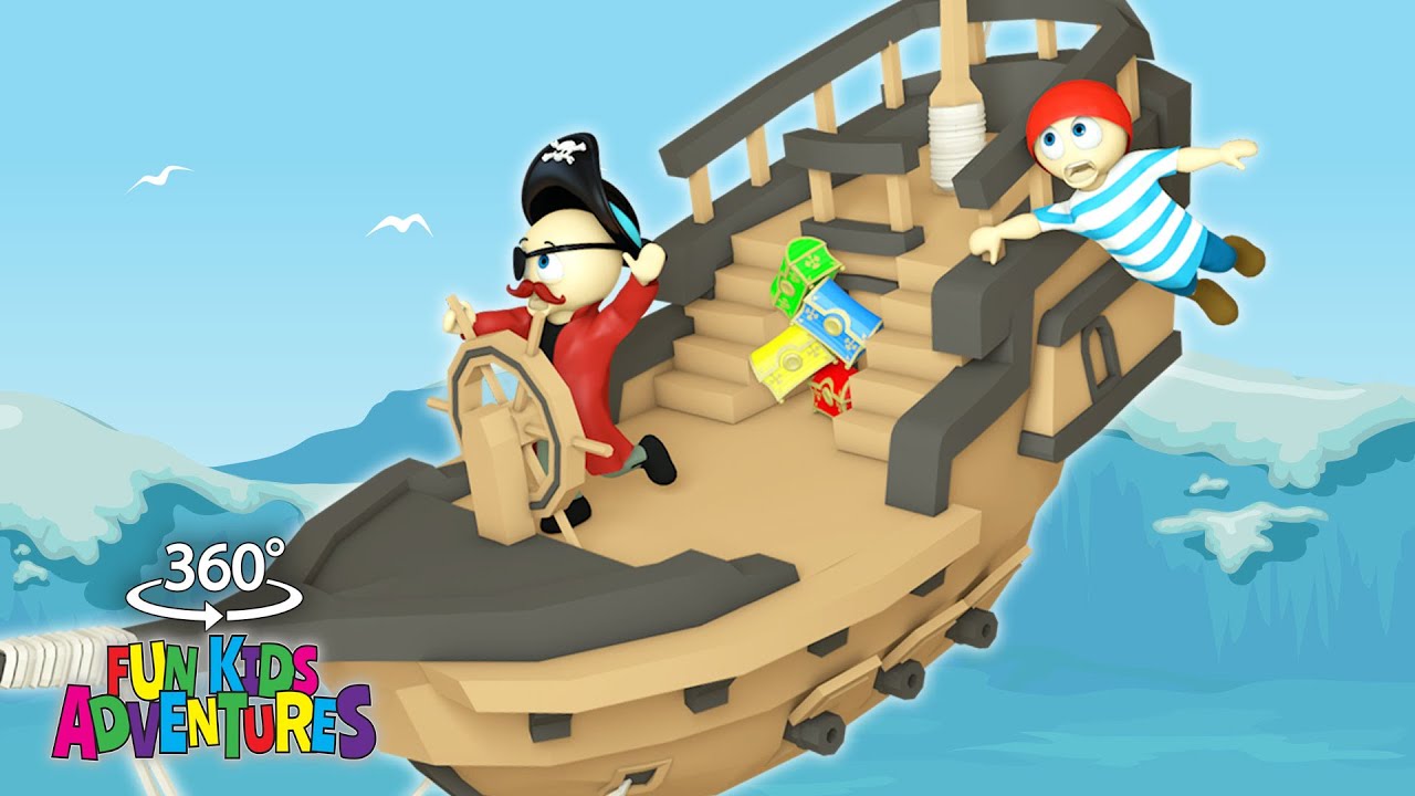 360 VR Pirate Adventures Treasure Hunt | Ride Along with Pirates