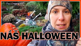 JAK JSME LETOS NAZDOBILI ZAHRADU NA HALLOWEEN? PODZIMNÍ VÝLET A DVA OBŘI , VLOG
