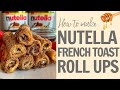 How to make Nutella French Toast Roll Ups! Recipe #Shorts