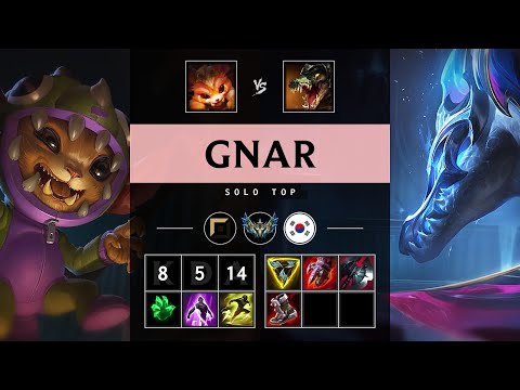 Gnar Top vs Renekton - KR Challenger Patch 25.08