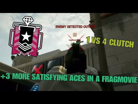 1 VS 4 CLUTCH + 3 MORE SATISFYING ACES - Rainbow Six Siege Console : Champions Steel Wave Highlights
