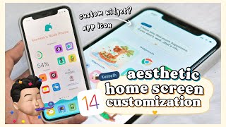 iOS 14 home screen setup /customization ( widgets/app icons) | Step-by-step 🕊