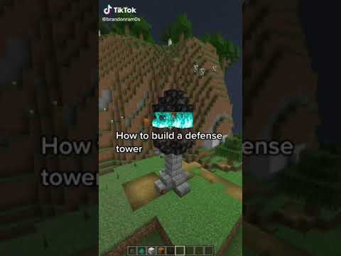 How to build a defense tower. Minecraft