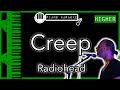 Creep (HIGHER +3) - Radiohead - Piano Karaoke Instrumental