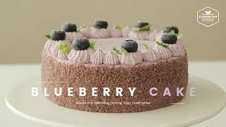 크림가득~✿˘◡˘✿ 블루베리 생크림 케이크 만들기 : Blueberry cake Recipe - Cooking tree 쿠킹트리*Cooking ASMR