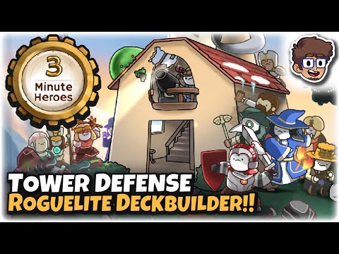 TOWER DEFENSE ROGUELITE DECKBUILDER! | Let's Try 3 Minute Heroes
