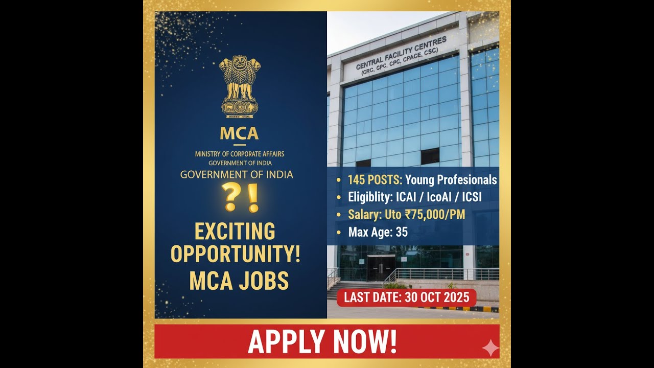 How to Apply for Assistant Young Professional | ICSI - MCA Recruitment 2025 | Step-by-Step Guide 🚀