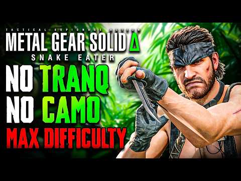 Can You Beat MGS3 on the Hardest Difficulty without Camo or the Tranquilizer?