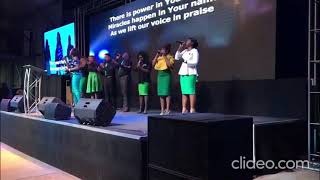BlesSING singing Jesus at the centre by EBEN Live @dcclagos