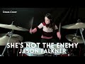 Jason Falkner - She's Not The Enemy - Drum Cover by Sasha (10 years old)