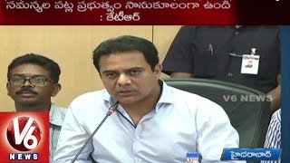 Panchayat Raj workers withdraw strike | Minister KTR assured on resolve of problems (14-08-2015)