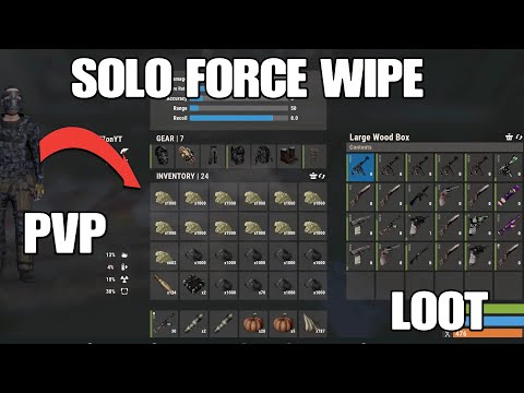 Solo Snowball on Force Wipe -Rust Console Edition