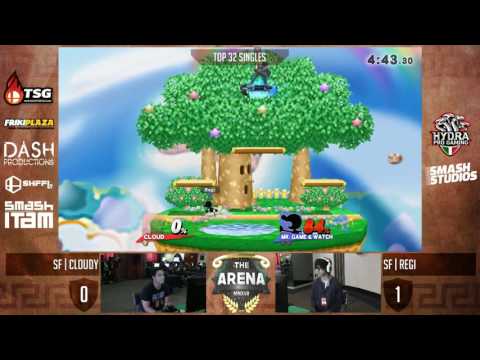 The Arena: SF | Cloudy (Cloud/Roy) vs SF | Regi (Game&Watch) - Smash 4 Singles - Top 32