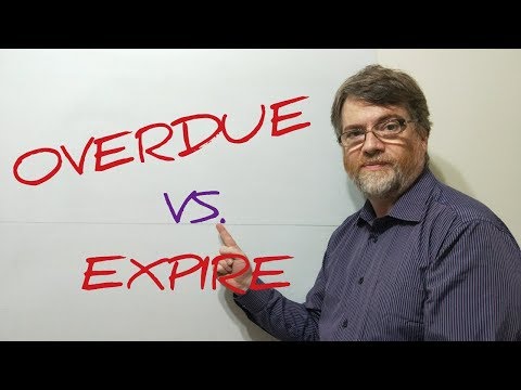 家庭教師ニックPレッスン(388) 期限切れと期限切れの違い (Tutor Nick P Lesson (388) The Difference Between Overdue and Expire)