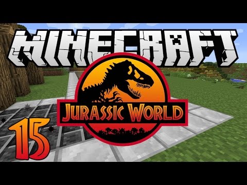 Minecraft: Jurassic World - Ep. 15 - "Tyrannosaurus Rex and Paths!" (Rexxit Modpack)