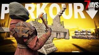 I built a Parkour Course to outsmart the Zombies! - Horde Base Roulette