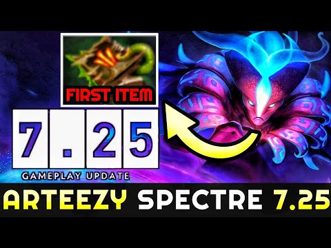 ARTEEZY FIRST Time Spectre On New 7.25 Patch With First Item 10MIN Necronomicon 7.25 Dota 2