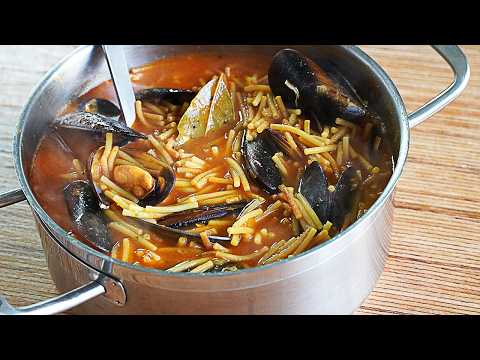 SOUPY NOODLE CASSEROLE WITH MUSSELS