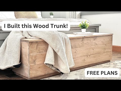 Simple to Build Wood Trunk - Lots of Storage!