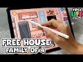 🛏Free House Idea 👨‍👩‍👦‍👦 Family of 4 Free Items | Design Toca Life World | Handcam Ipad✍Apple Pen
