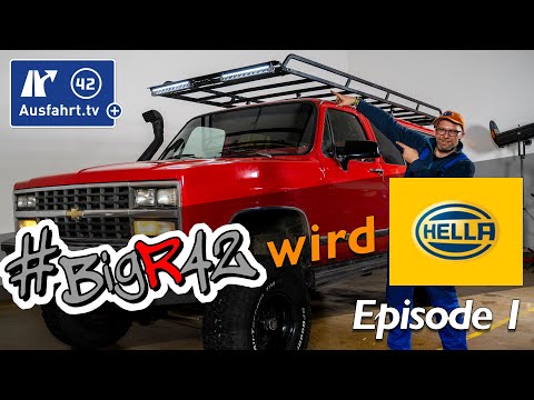 #BIGR42 wird Hella Lightbar LBE-480 und Hella ValueFit TS1700