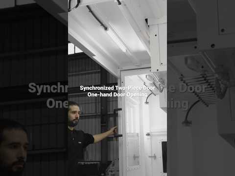 One-Hand Door Opening - MEGA/TERA Series Machine Ergonomics Design #cncmachine #Ergonomics