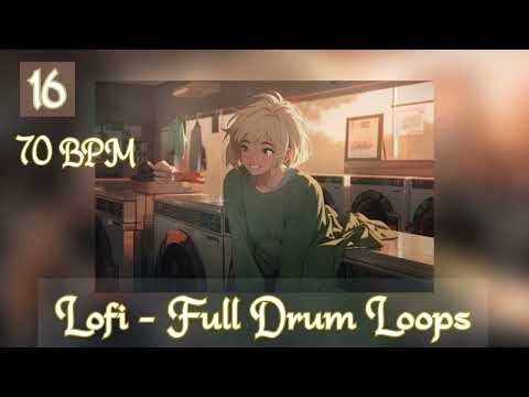 [FREE Lofi Sample Packs] 70 BPM Serpent Lofi Full Drum Loops 16 | Free Download Stock Drum Samples