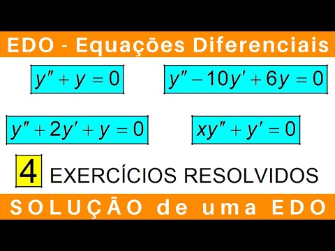EDO: EQUAÇÕES DIFERENCIAIS ✴️ SOLUÇÃO de uma EDO #exercícios