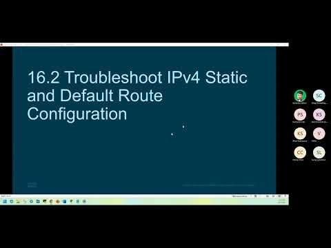 Module 16  Troubleshoot Static and Default Routes