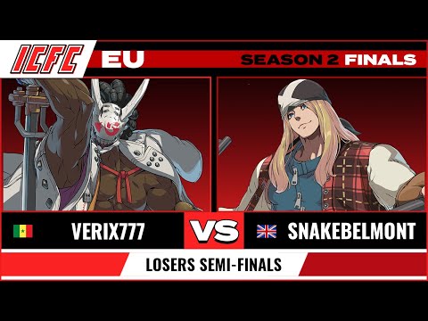 Verix777 (Nagoriyuki) vs Snakebelmont (Axl) Losers Semi-Finals - ICFC GGST EU: Season 2 Finals