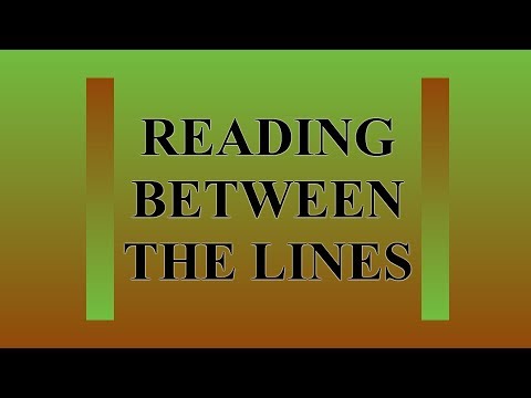 Reading between the lines 12-30-2013