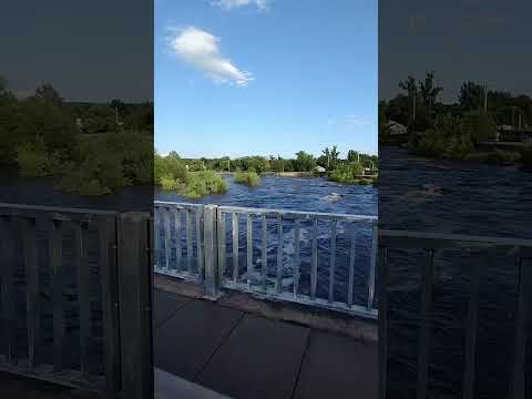 Gran crecida del rio mina clavero en Córdoba 🥰 vista desde puente blanco#sierrasdecordoba 20/12/25