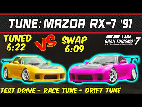 Thumbnail for GT7 - Tune:  Mazda ɛ̃fini RX-7 Type R (FD) '91 - Gran Turismo 7 - 1.69 by Ɛ̃fini