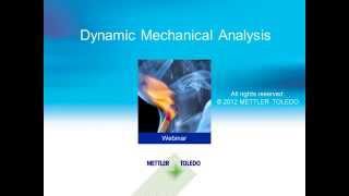 Dynamic Mechanical Analysis (DMA) – online training course