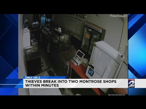 Thieves break into two Montrose shops within minutes