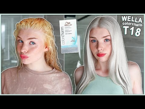 HOW TO TONE PLATINUM BLONDE HAIR AT HOME | WELLA T18 |...
